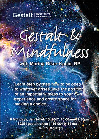 gestaltandmindfulnessjan | The Gestalt Institute of Toronto